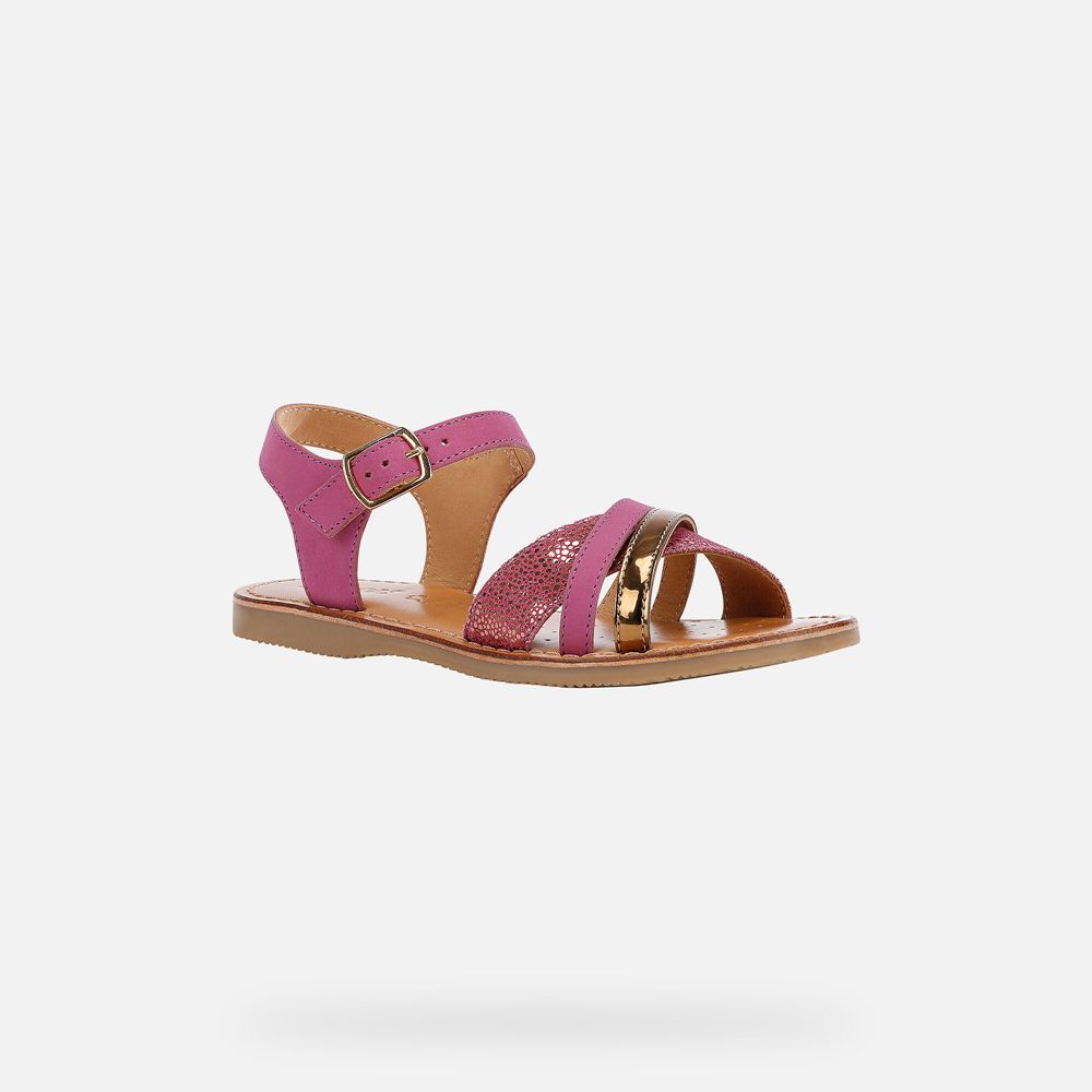 Geox Sandals Pink Eolie - Geox Girls Shoes - AWRDSJ680